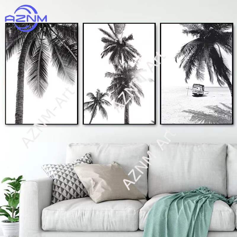 Home Decor Tree - 1/3 adet İskandinav Tropikal Palmiye Ağacı