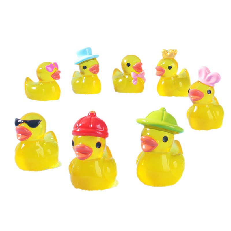 Home Decor Retailers - Mini Sarı Işıklı Ördek Süsü Minyatür