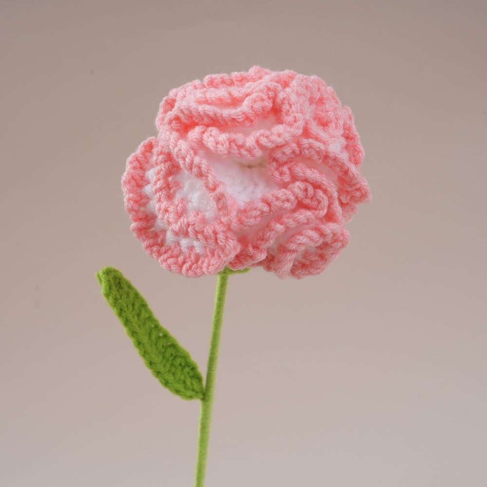 Home Decor For Birthday - Yaratıcı Yün Karanfil Buketi El Örgüsü
