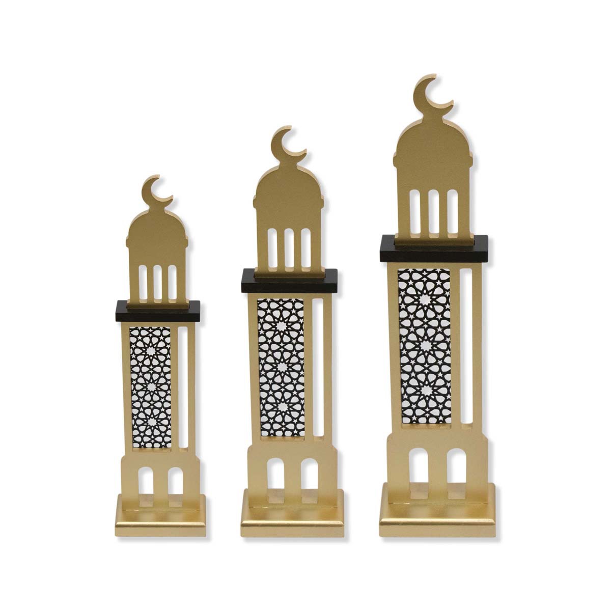 Home Decor Ramadan - Ramazan Bayramı Hilal Akrilik Dekorasyonu, Ahşap