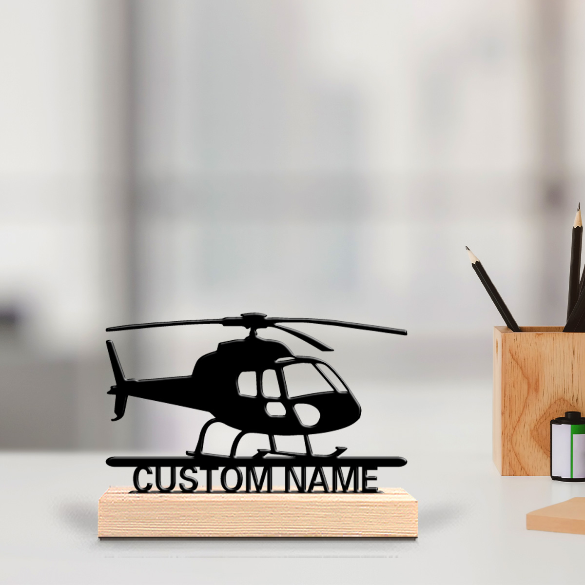 Home Decor For Birthday - 1 adet Garip Kişiselleştirilmiş Özel Helikopter
