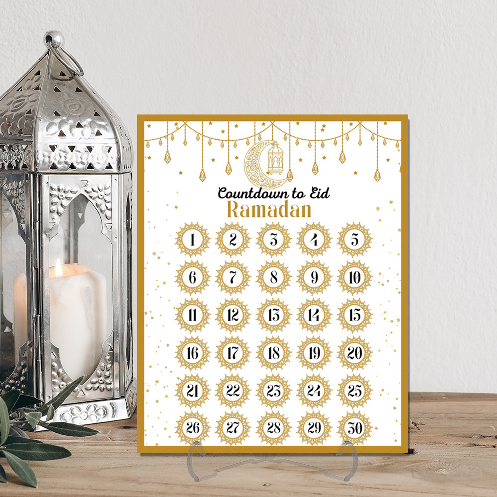 Home Decor Ramadan - Ramazan Advent Geri Sayım Takvimi Akrilik: