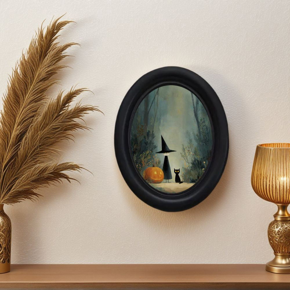 Home Decor Scrap - Ormandaki 3D Vintage Cadılar Bayramı Cadısı