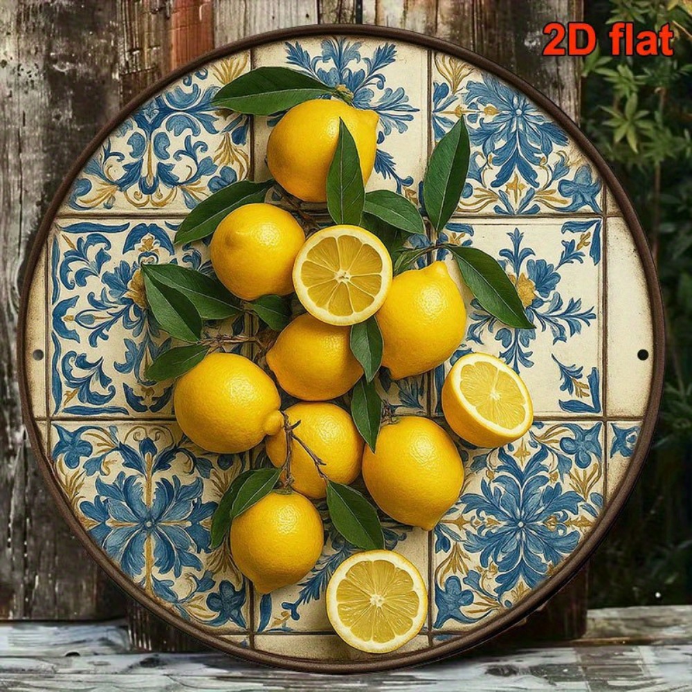 Home Decor Kolkata - CIFBUY Retro Fransız Limon Meyve Yuvarlak