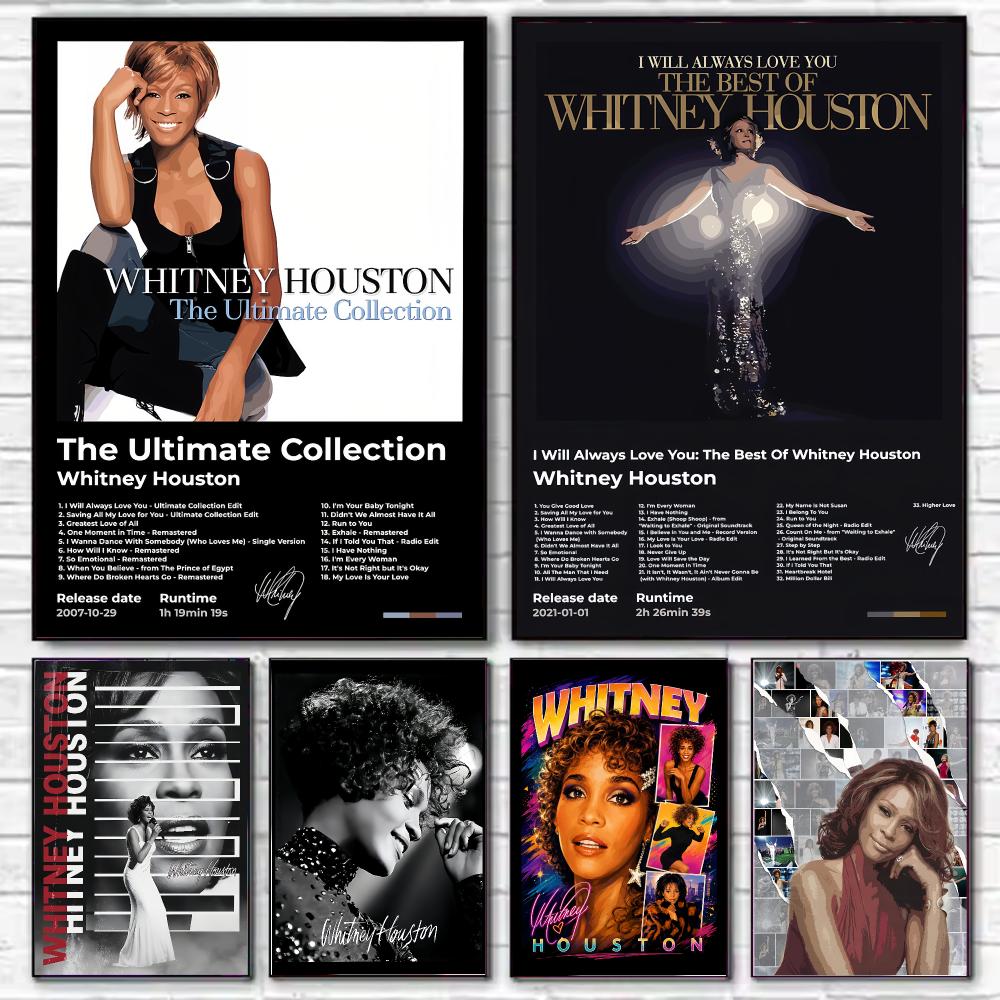 Home Decor Houston - Şarkıcı Whitney Houston Posteri HD Sanat