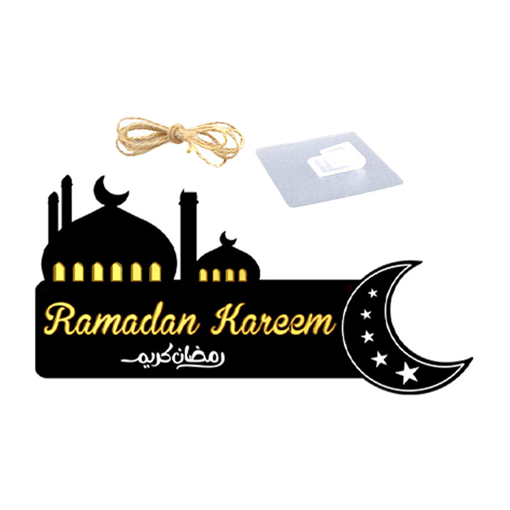 Home Decor Ramadan - Ramazan Bayramı Ahşap Asma Plakası Zarif
