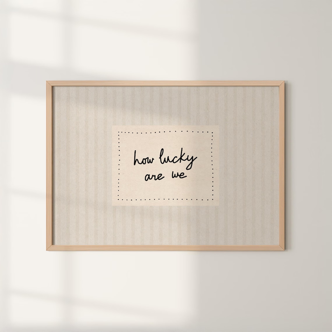 Home Decor Quotes - Modern, Minimalist Biz Ne Kadar Şanslıyız