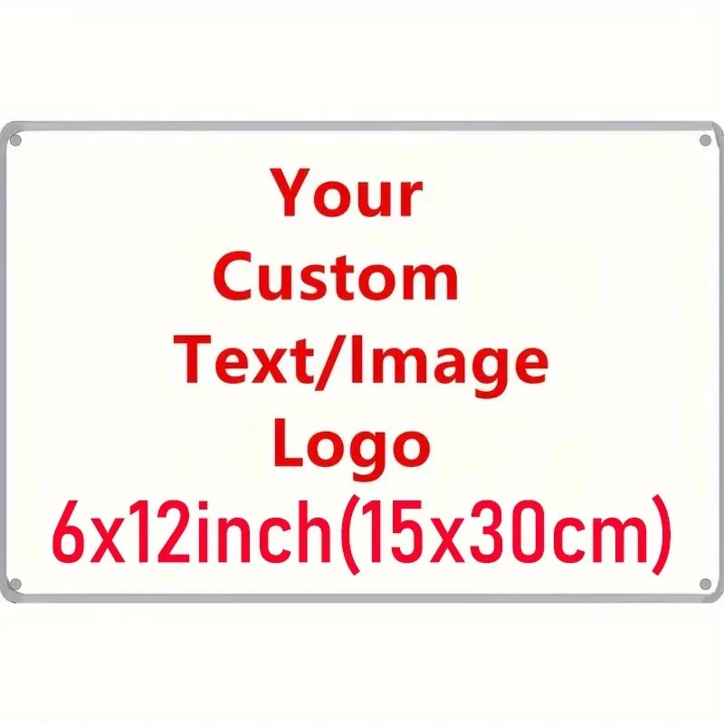 Home Decor Logo - [2D Düz] 6×12 İnç 15×30cm Kişiselleştirilmiş