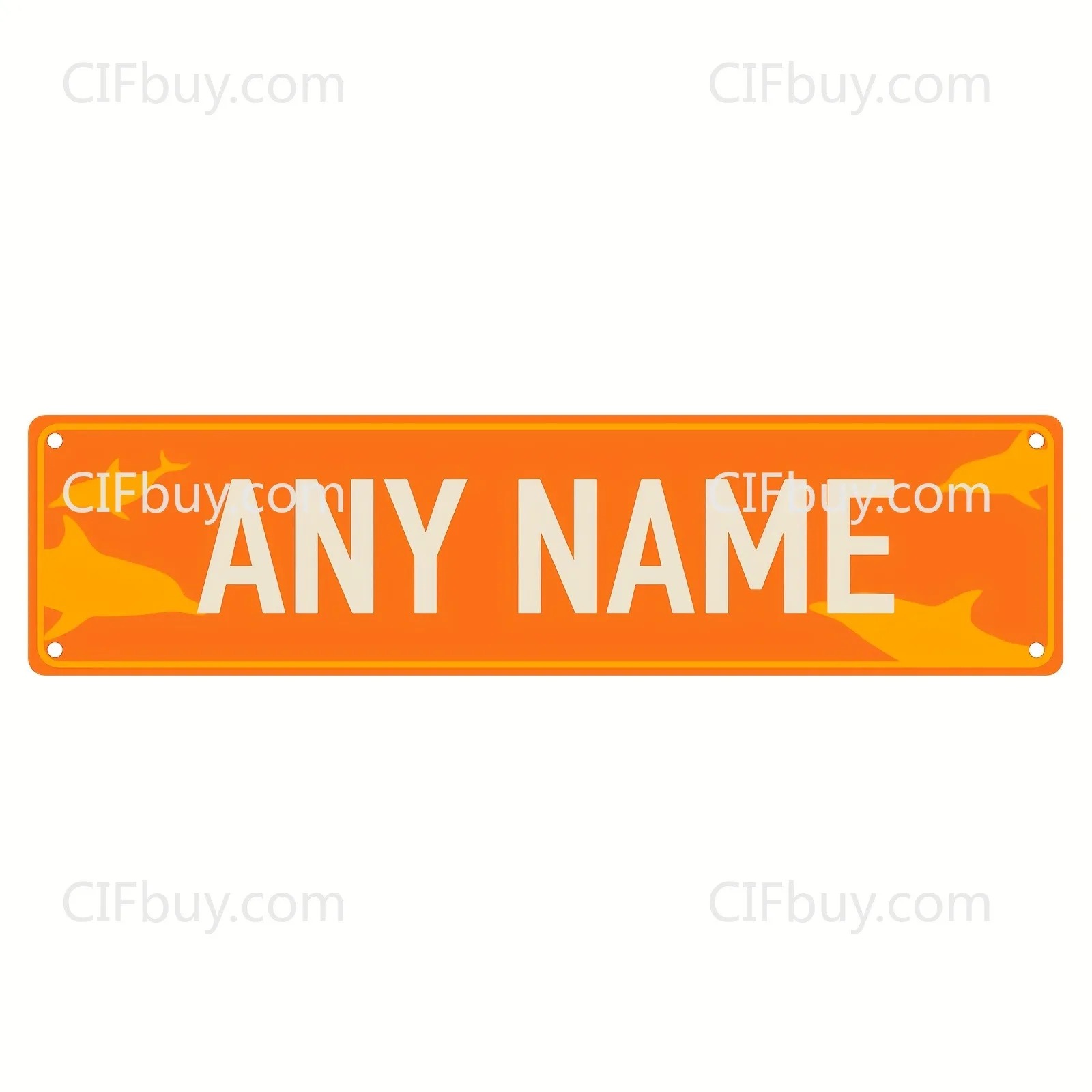Home Decor Logo - CIFbuy Kişiselleştirilmiş 2D Metal Yunus Logosu