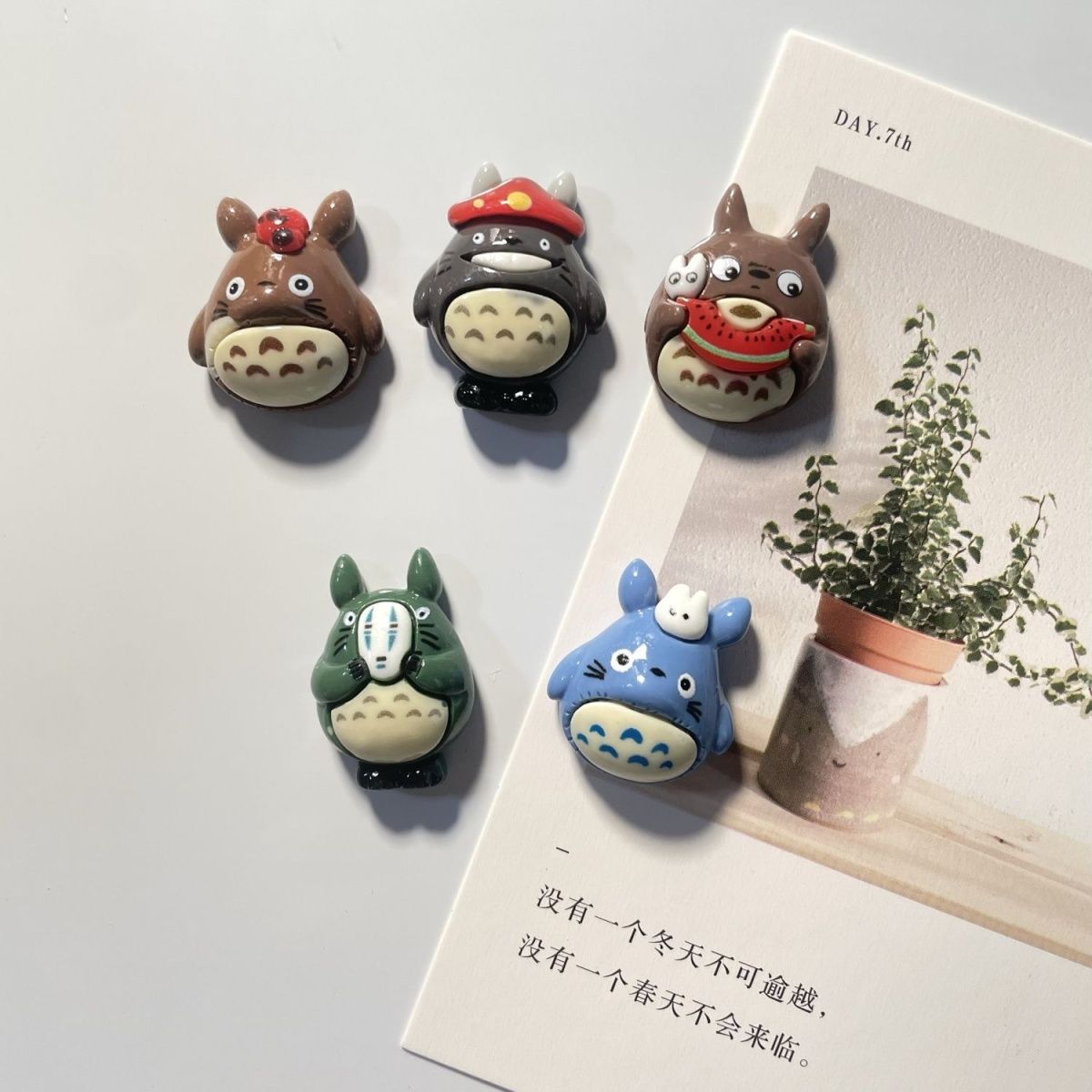Home Decor Kolkata - Totoro Anime Reçine Buzdolabı Magneti Sevimli