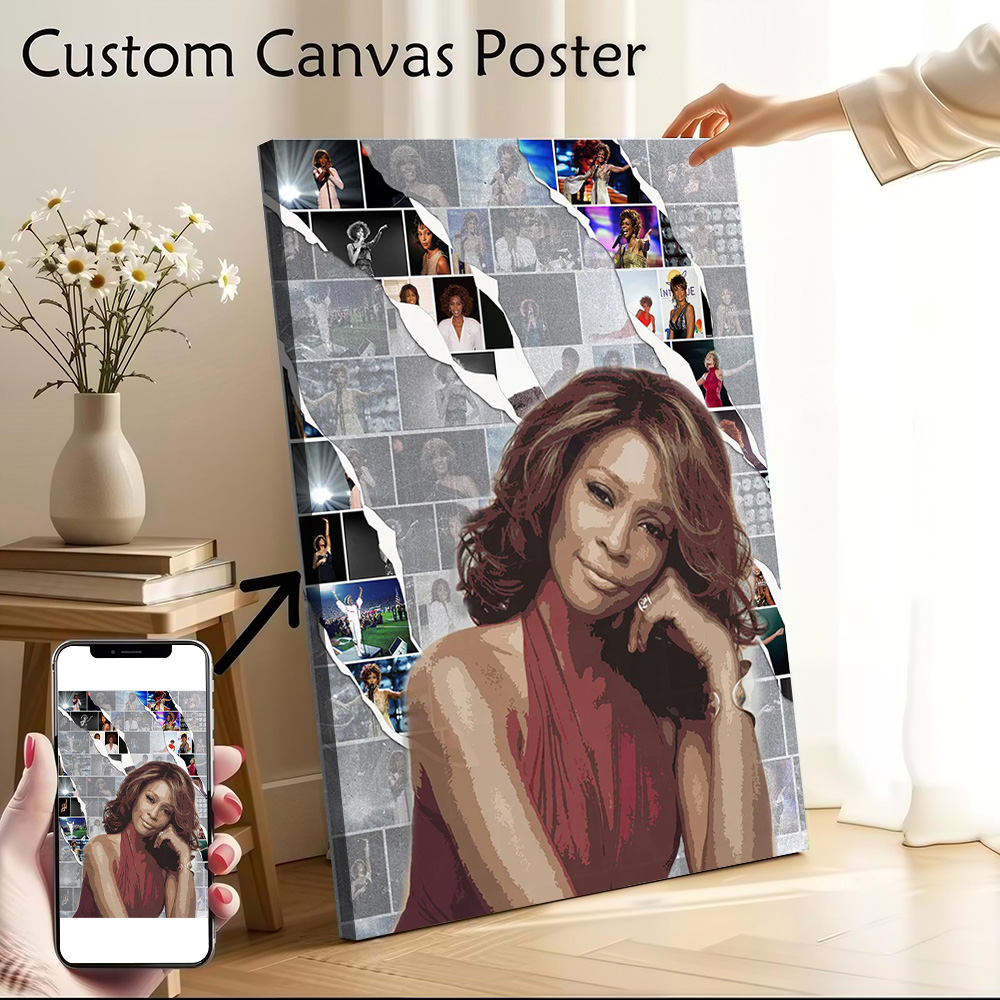Whitney Houston Kanvas Poster  - Home Decor Houston incelemesi ve fiyatı