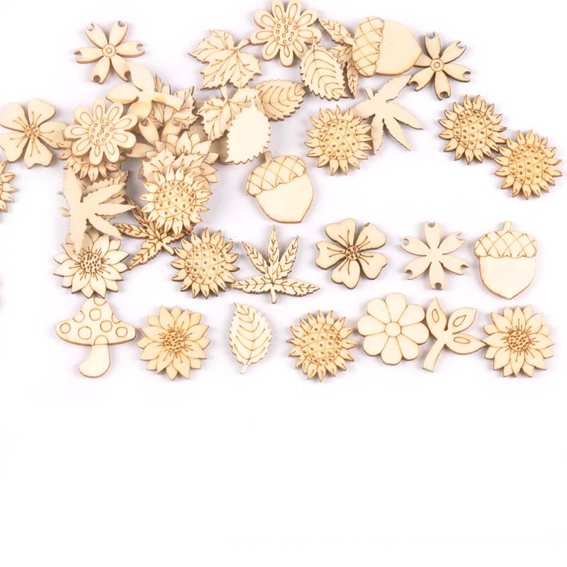 30 adet 25-30mm ahşap DIY akse - Home Decor Scrap incelemesi ve fiyatı