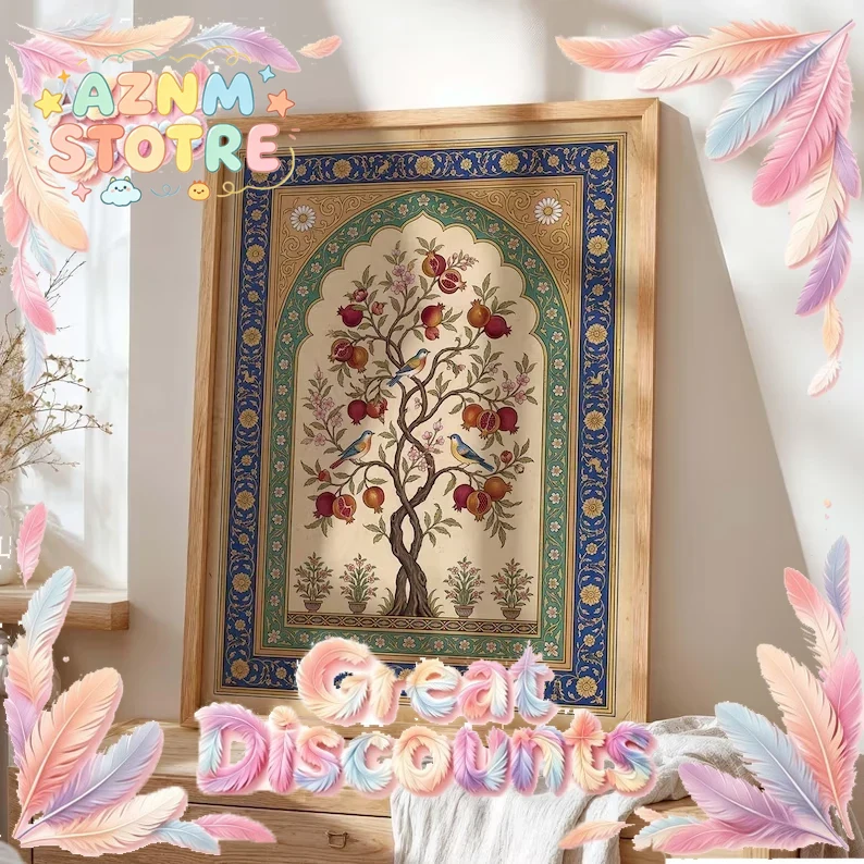 Retro İslami Fars Nar Ağacı Du - Home Decor Tree incelemesi ve fiyatı