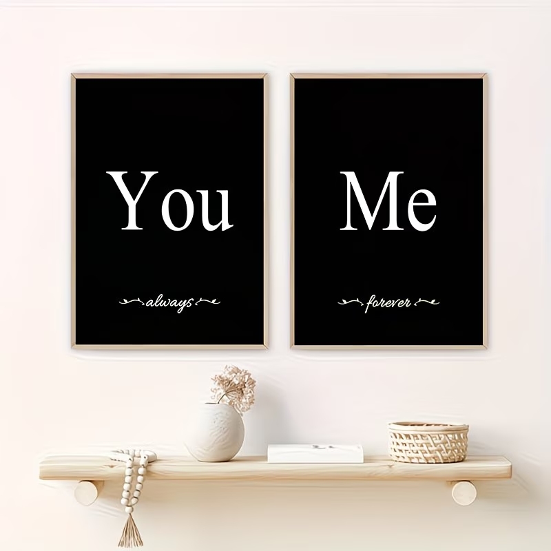 3 adet İskandinav Sen ve Ben S - Home Decor Quotes incelemesi ve fiyatı