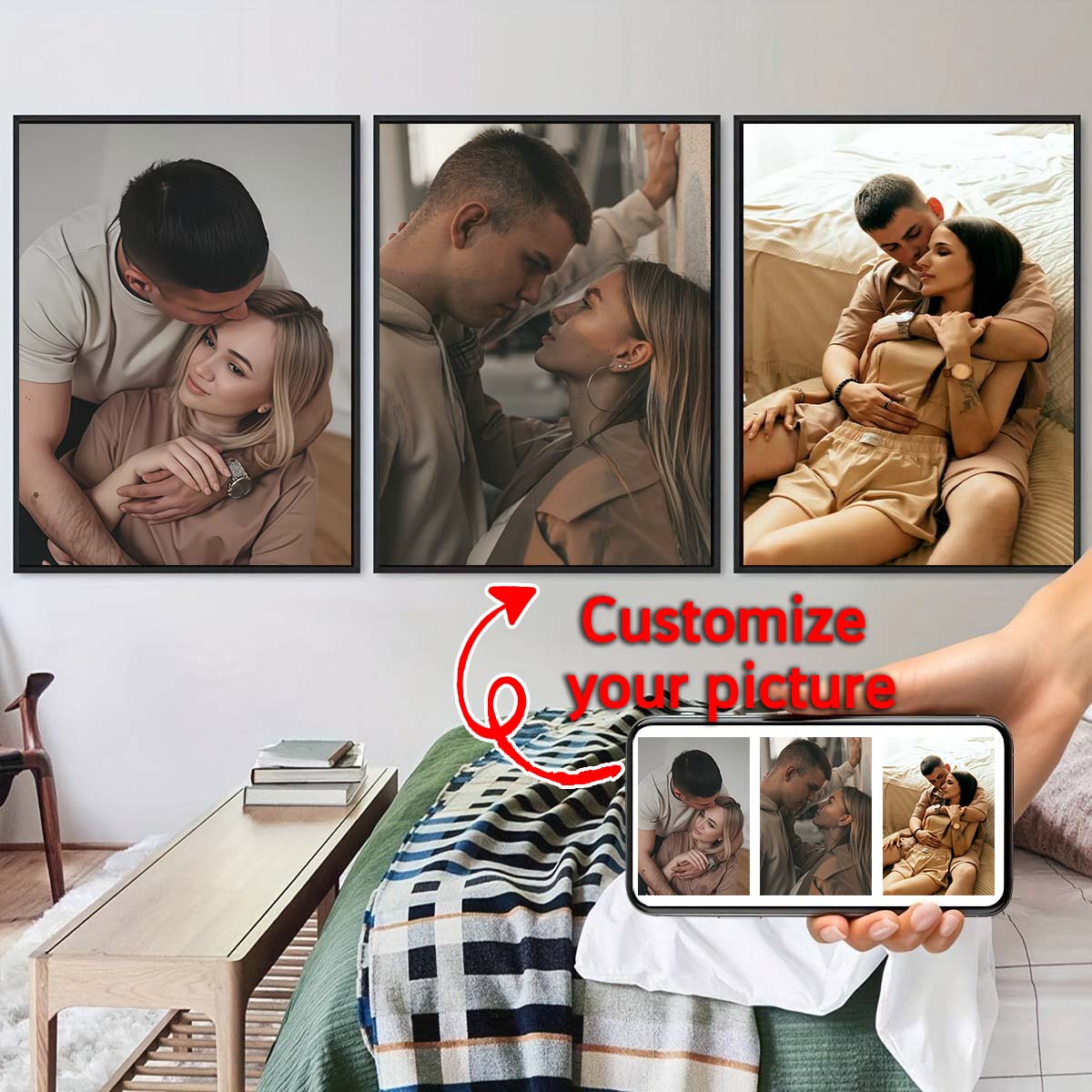 Üçlü Tablo - 2D Özel Fotoğraf  - Canvas Painting incelemesi ve fiyatı