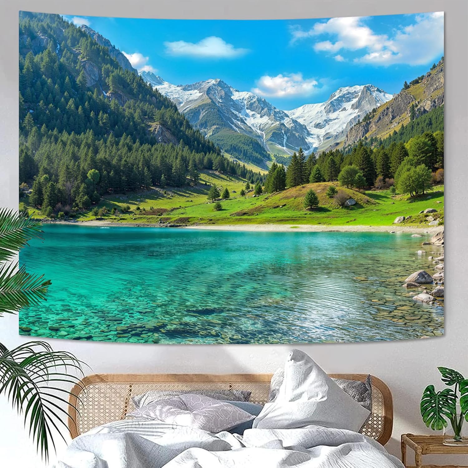 Doğa Orman Dağ Gobleni Yemyeşi - Aesthetic Tapestry incelemesi ve fiyatı