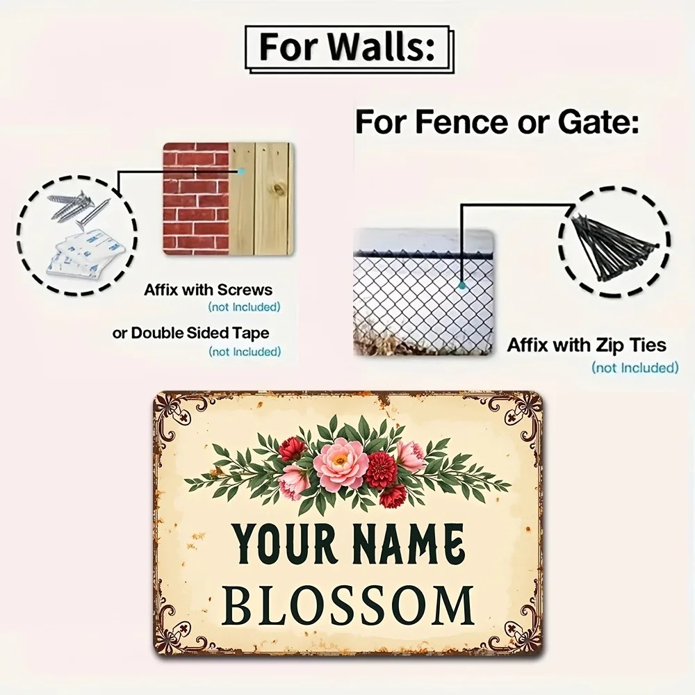 2D Düz Özel İsimli Alüminyum P - Home Decor Shop incelemesi ve fiyatı