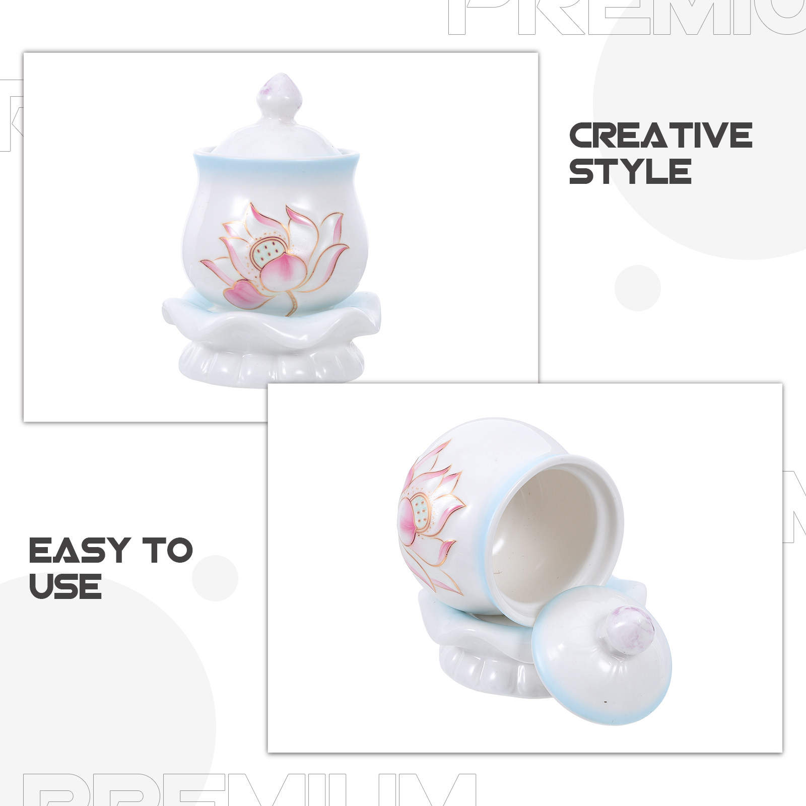 Sırlı Lotus Budist Su Sunum Ka - Home Decor Handmade incelemesi ve fiyatı