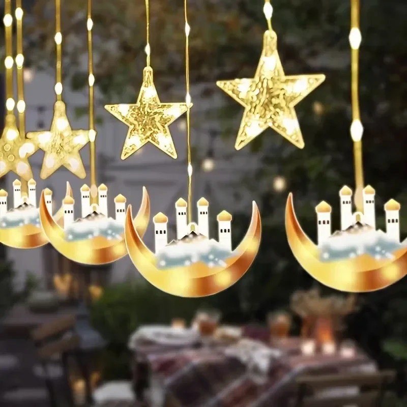 LED Ay ve Yıldız Pencere Perde - Home Decor Ramadan incelemesi ve fiyatı