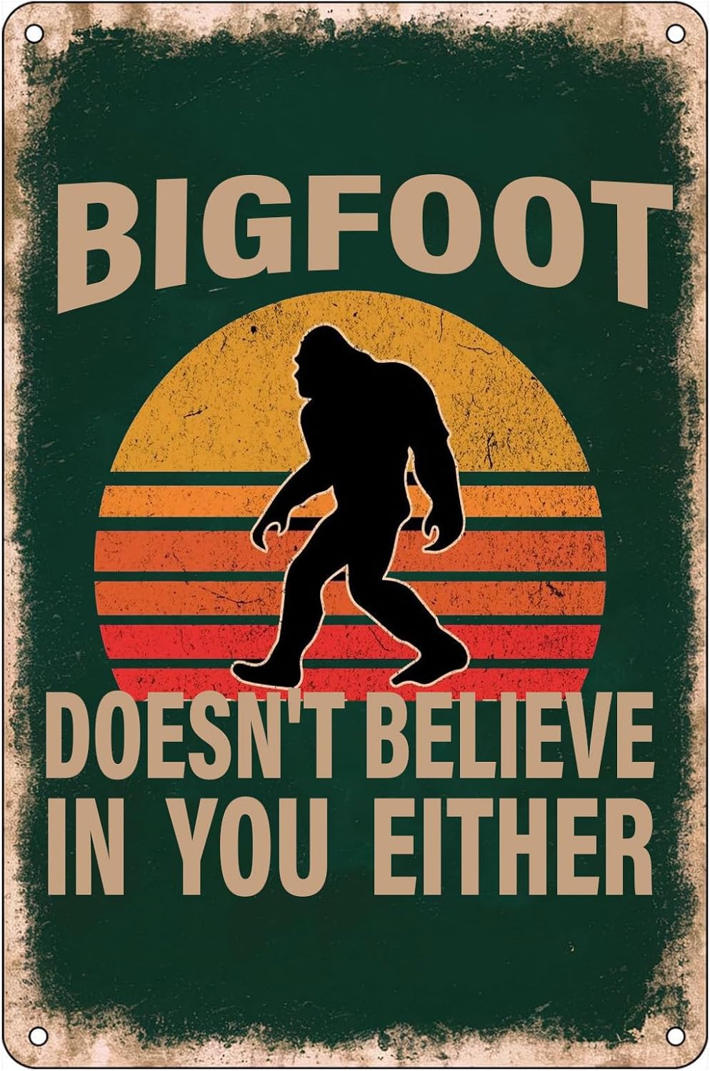 Y1, Komik Bigfoot Sözü Metal T - Home Decor Quotes incelemesi ve fiyatı