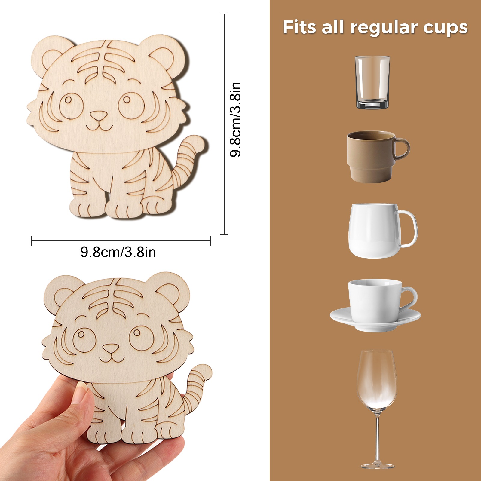 10 adet/takım kaplan hayvan bi - Home Decor Handmade incelemesi ve fiyatı