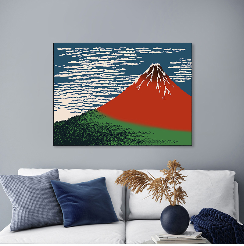 1 adet çerçevesiz Kanagawa'nın - Home Decor Japandi incelemesi ve fiyatı