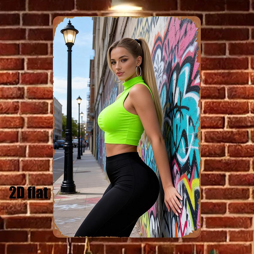 2D Vintage Metal Tabela Sokak  - Home Decor Games Free incelemesi ve fiyatı