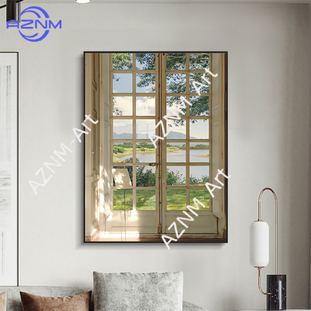 Yeşil Manzaralar Windows Duvar - Home Decor Japandi incelemesi ve fiyatı