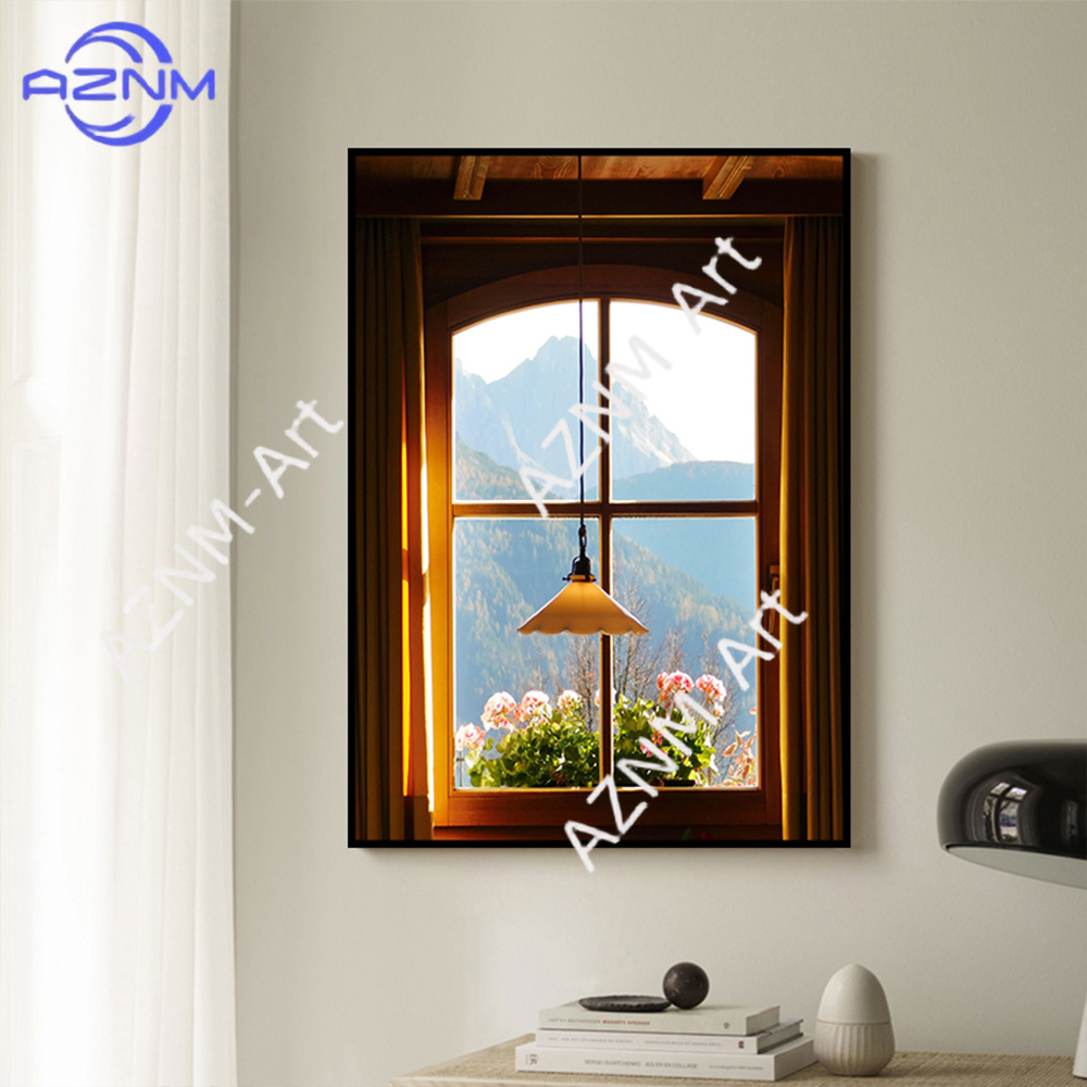 Yeşil Manzaralar Windows Duvar - Home Decor Japandi incelemesi ve fiyatı