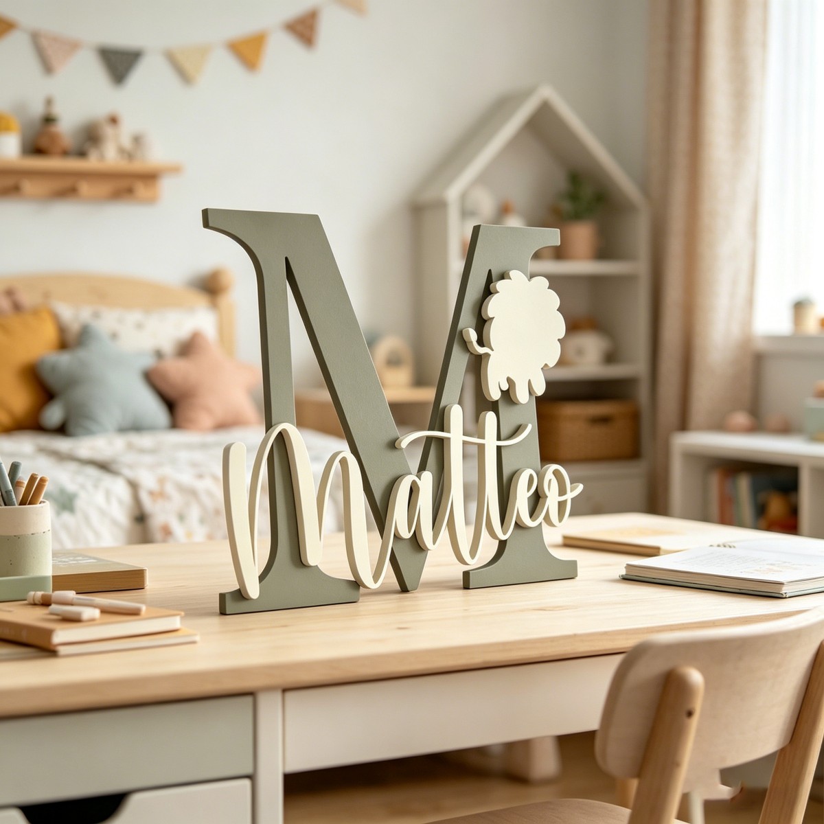 1 adet özel aslan adı ve ilk a - Home Decor For Birthday incelemesi ve fiyatı