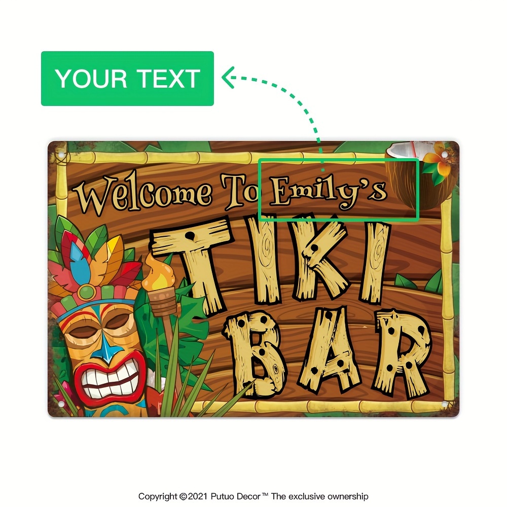 Özel Dekoratif Tiki Bar Tabela - Home Decor Kolkata incelemesi ve fiyatı