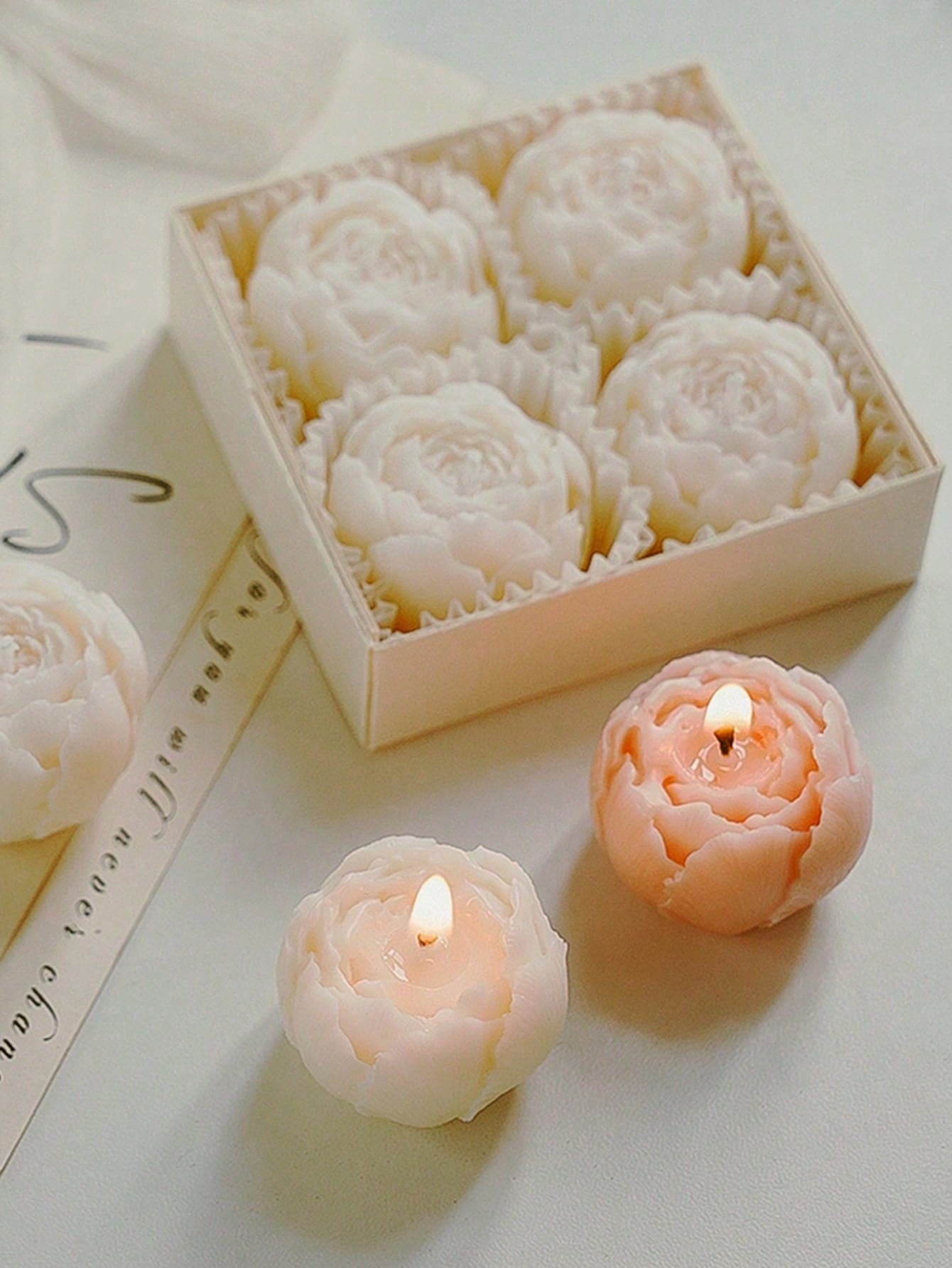 4 adet/Kutu Gül Kokulu Soya Ba - Home Decor Handmade incelemesi ve fiyatı