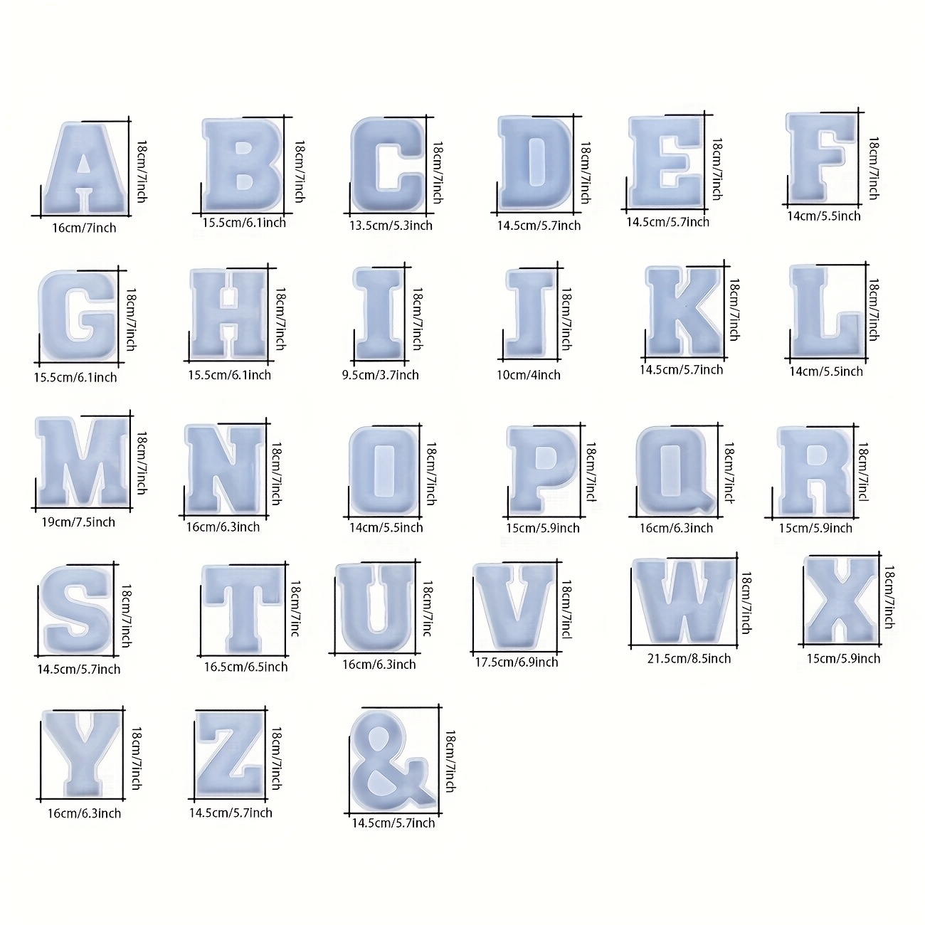 7 İnç Büyük Harf Reçine Kalıbı - Home Decor Logo incelemesi ve fiyatı