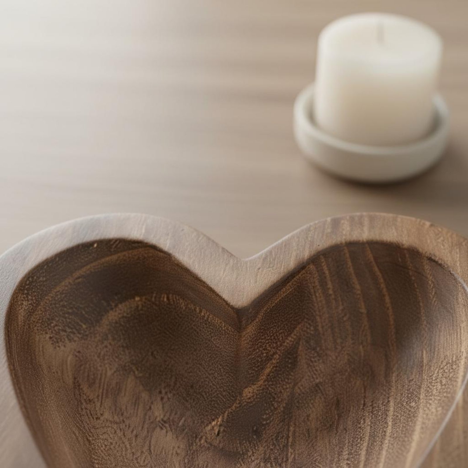 Kalp Şeklinde Ahşap Kase El Ya - Home Decor Handmade incelemesi ve fiyatı