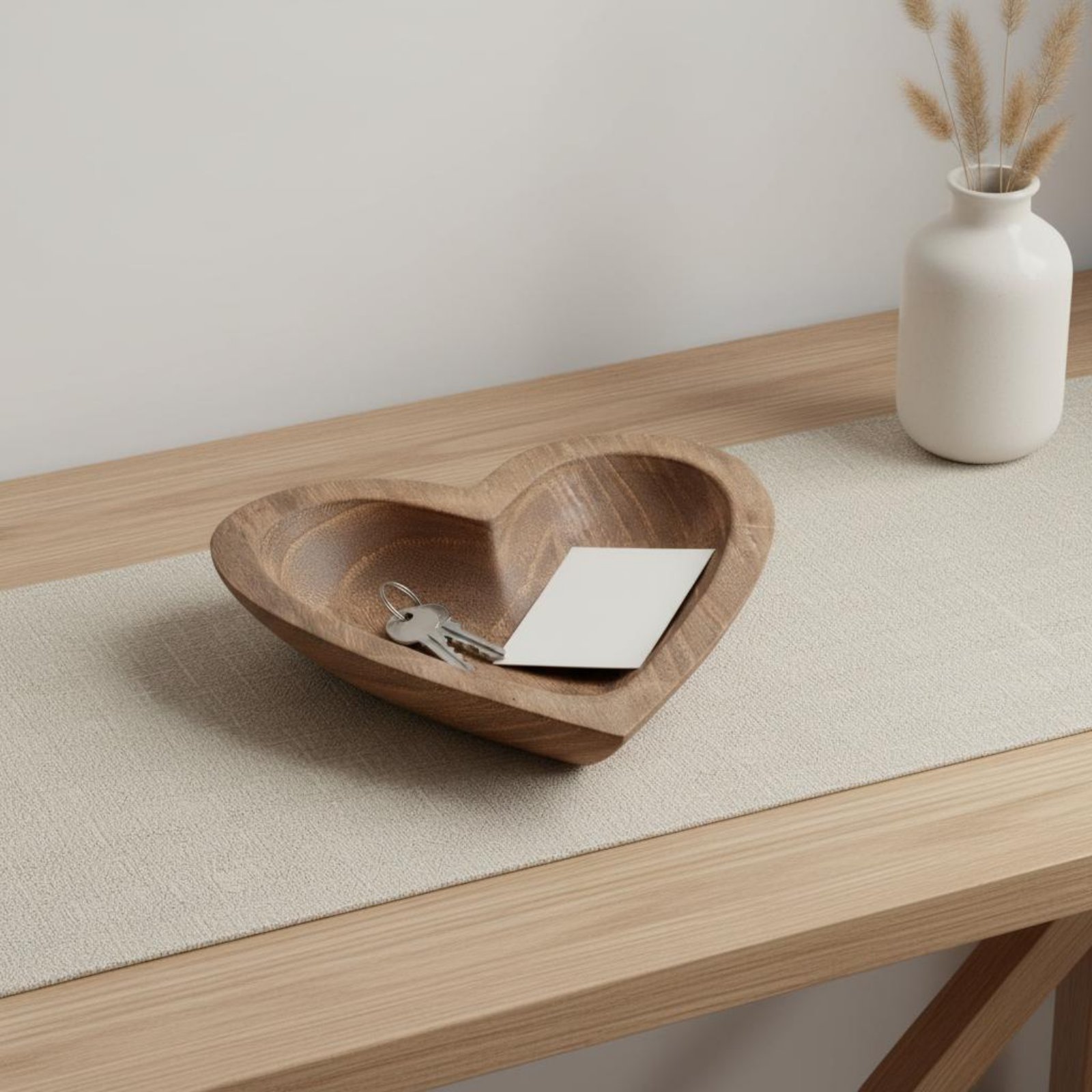 Kalp Şeklinde Ahşap Kase El Ya - Home Decor Handmade incelemesi ve fiyatı