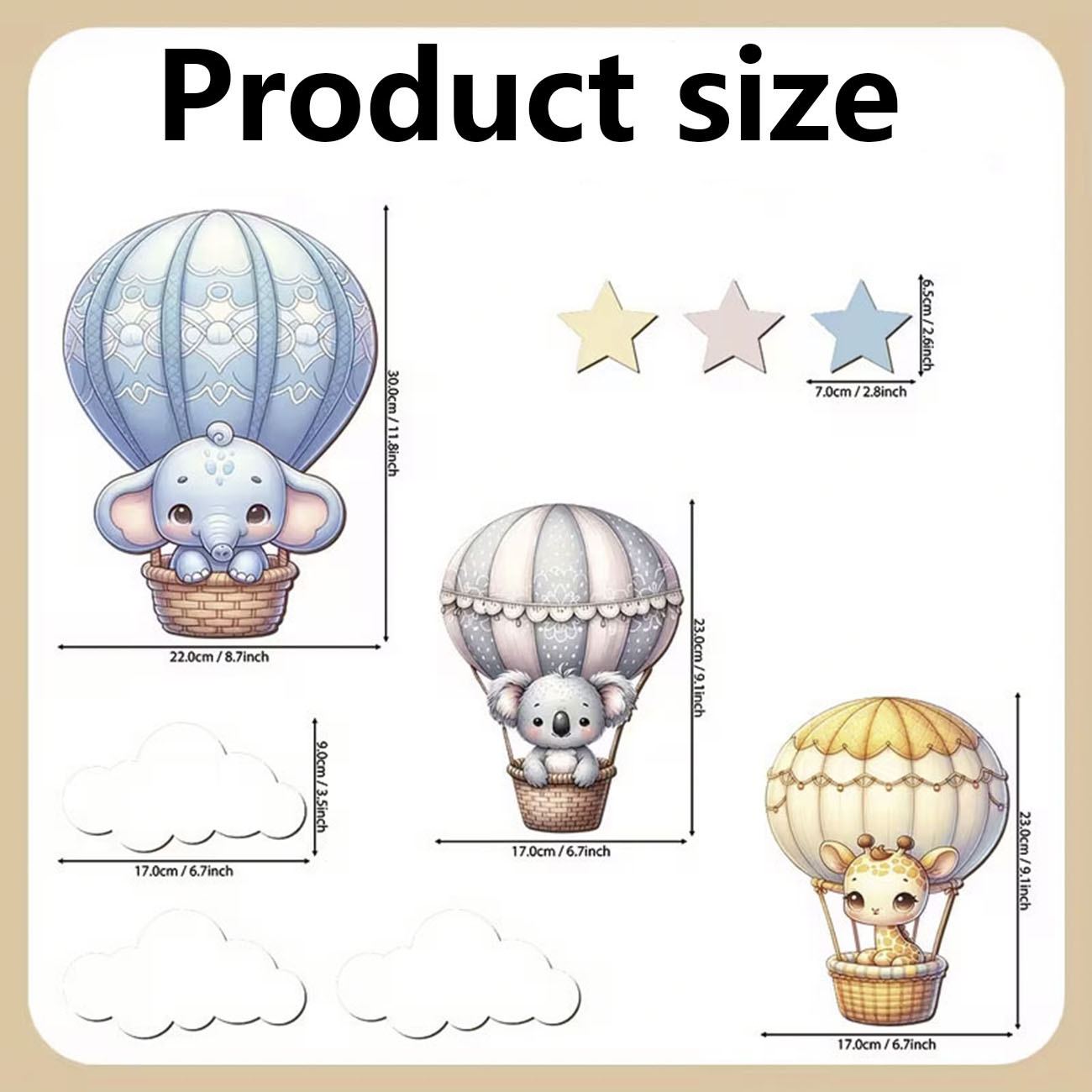 9 parça/set ahşap duvar çıkart - Home Decor Shop incelemesi ve fiyatı