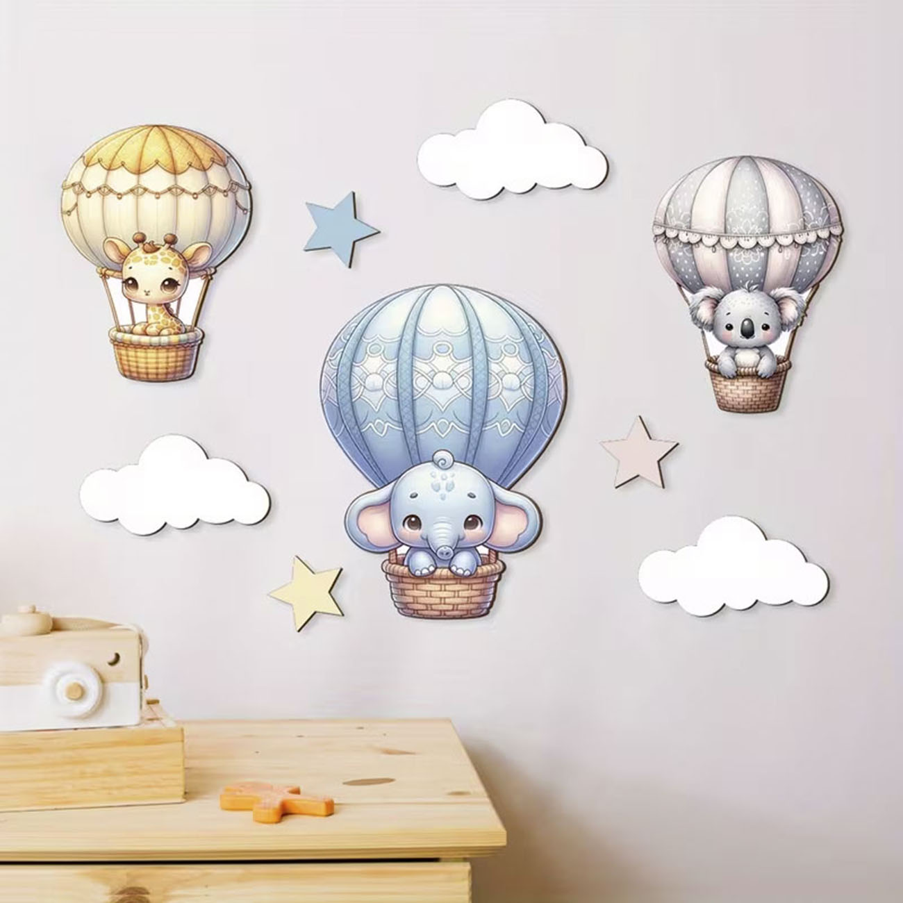 9 parça/set ahşap duvar çıkart - Home Decor Shop incelemesi ve fiyatı
