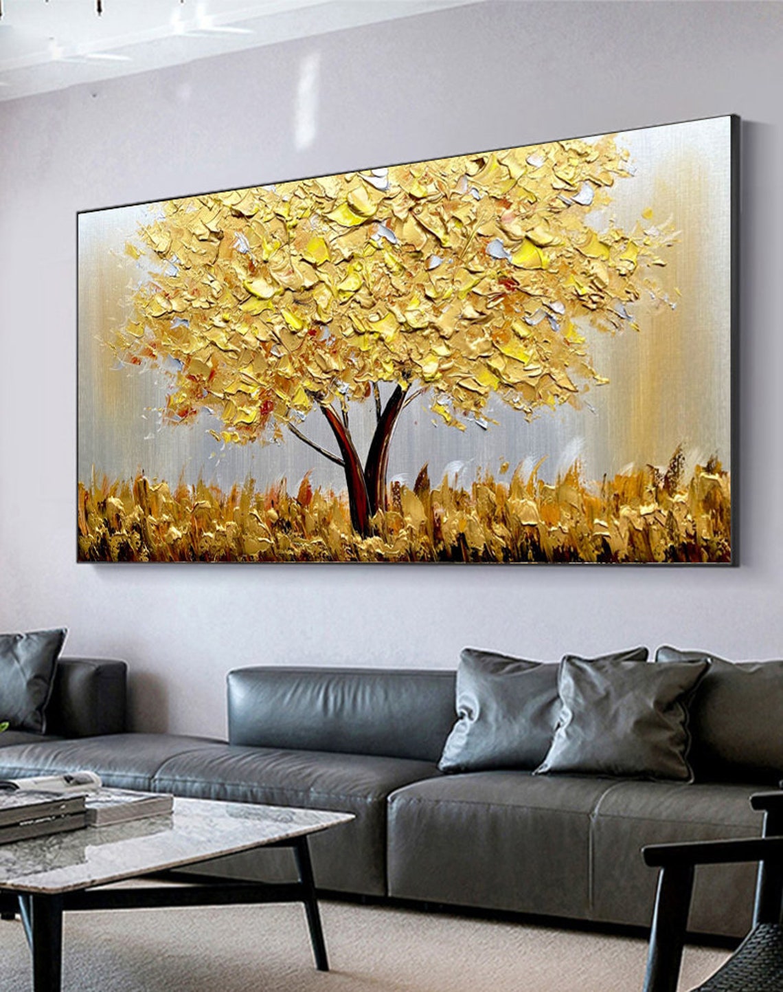 Tuval Üzerinde Çiçek Açan Altı - Home Decor Tree incelemesi ve fiyatı