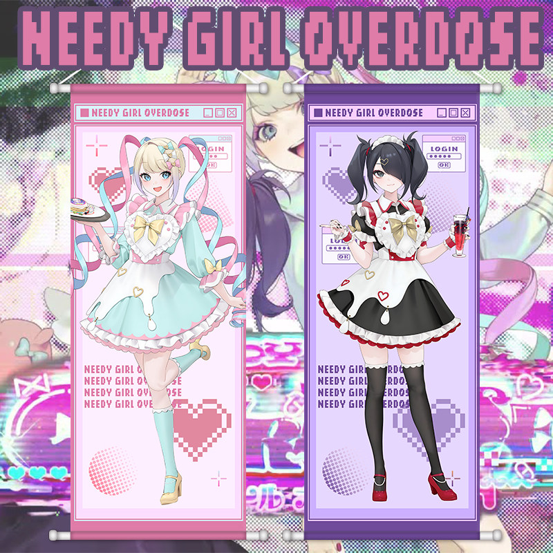 Rain Anime Poster Scroll NEEDY - Home Decor Games Free incelemesi ve fiyatı